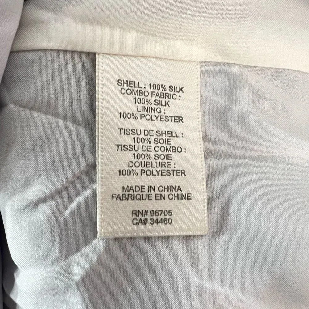 Rebecca Taylor Women's Sleeveless Enchanted Garden Silk Mini Dress Cream/Blue Si - Image 8