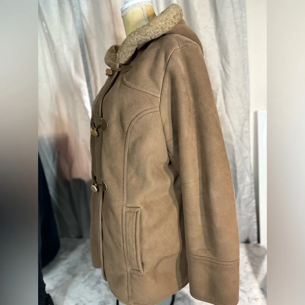 Vintage  Sherpa faux fur interior, winter coat woman size XL - Image 6