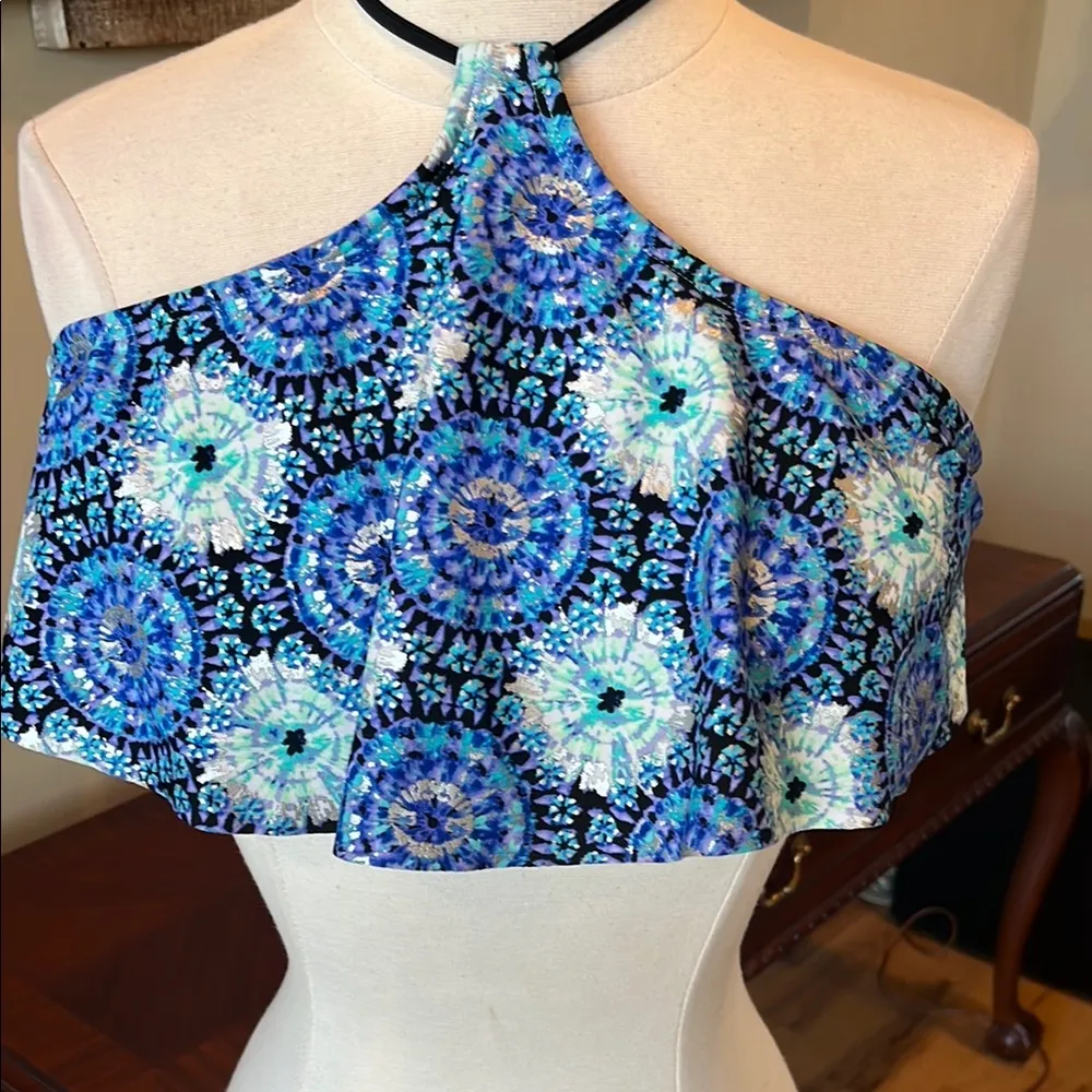 SO Blue Mandala Bikini Top - Image 3