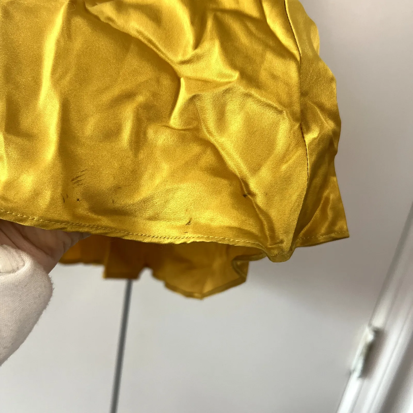 Reformation Jeany Silk Maxi Dress in Yellow gold Size L - Image 6