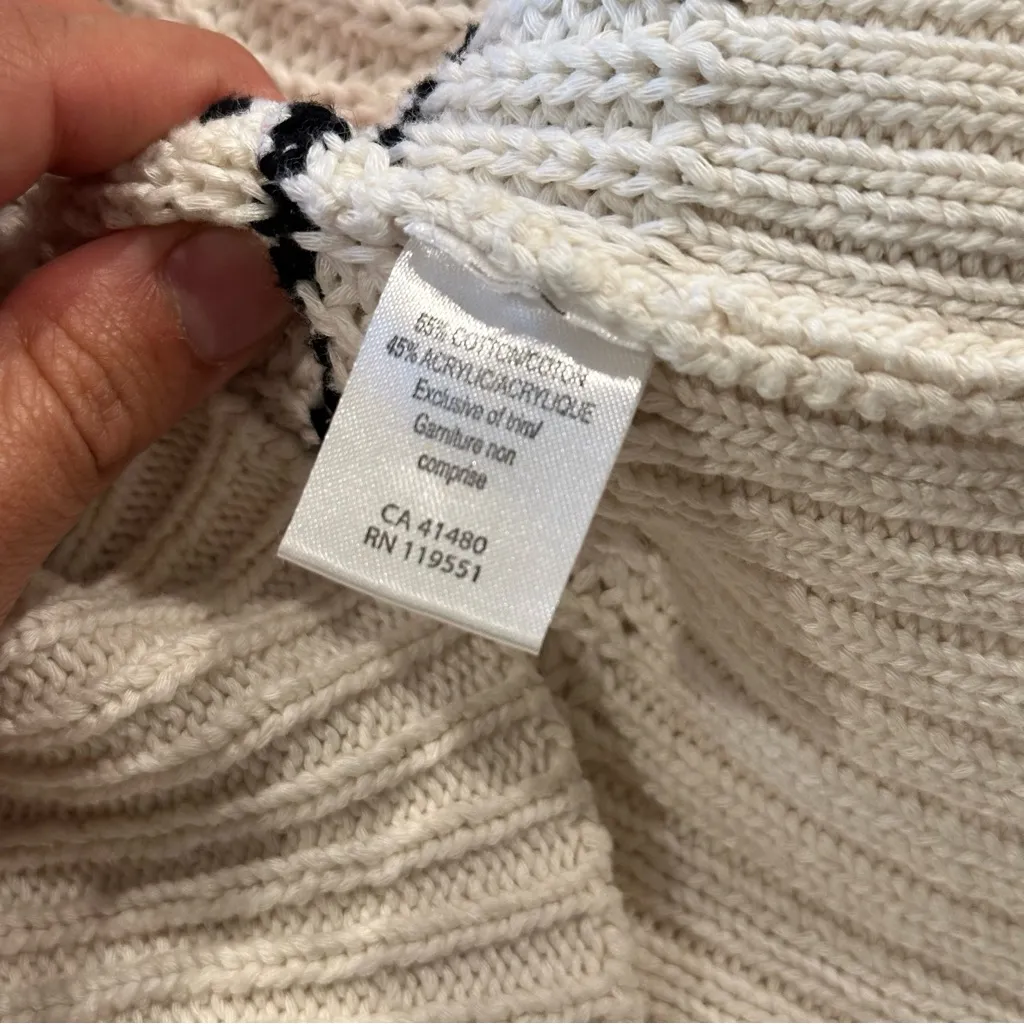 Gentle Fawn Chunky Knit Oversized Striped Cardigan Sweater Size Medium - Image 6