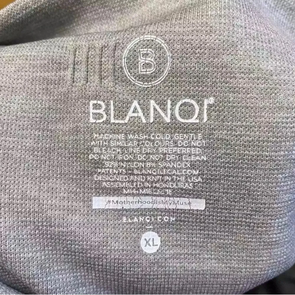 Blanqi Maternity Postpartum Preppy Gym Nursing Outdoor Running Yoga Legg… Gray Size undefined - Image 5