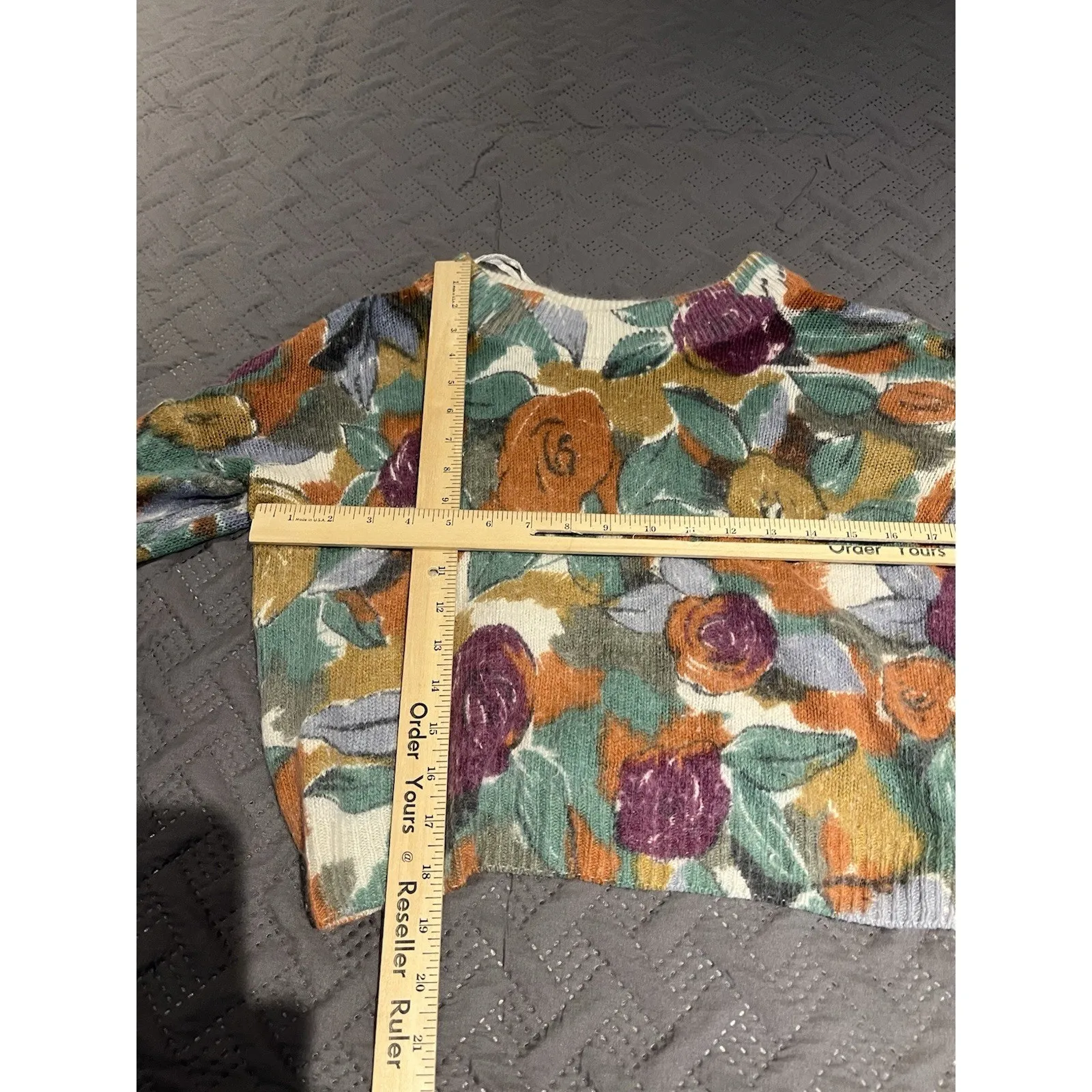 Extra Energy by de rotchild Women's S silk blend all over floral print sweater - Image 3