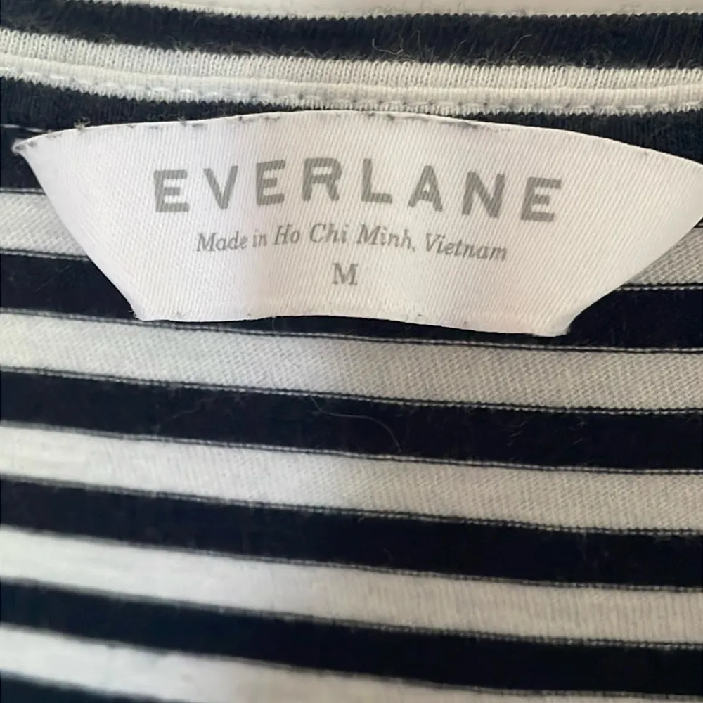 Everlane Striped T-Shirt Dress Medium - Image 4