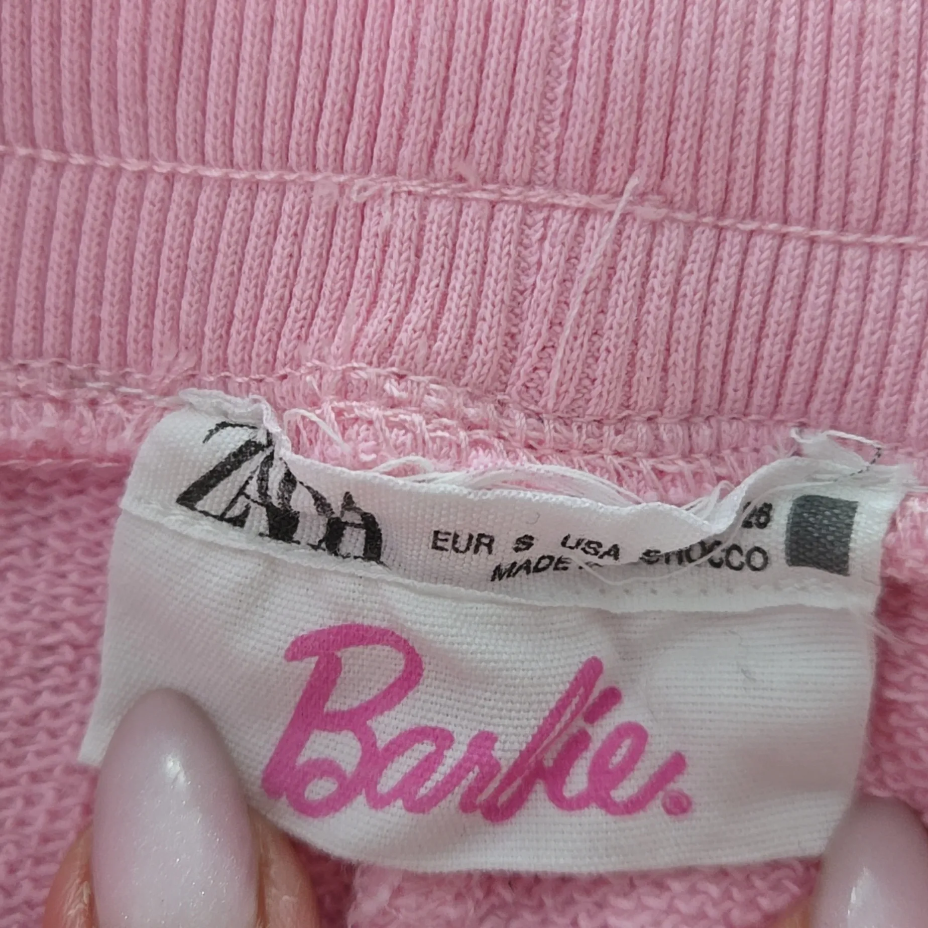 Zara X Barbie Mattel Collection Woman's Light Pink Sweatpants Size S - Image 9