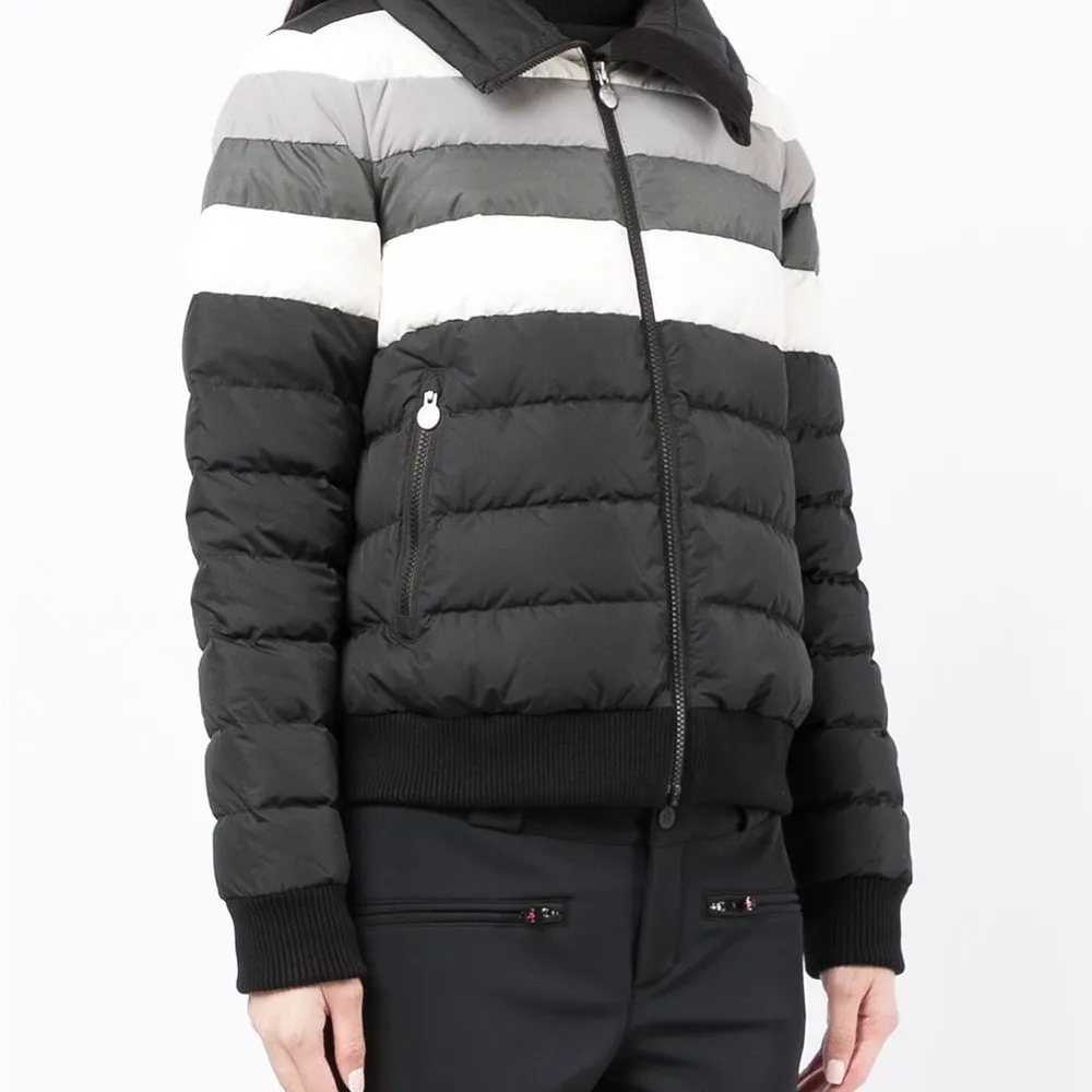 Queenie Down Coat Jacket, Black Rainbow Size XS New w/Tag - Image 13