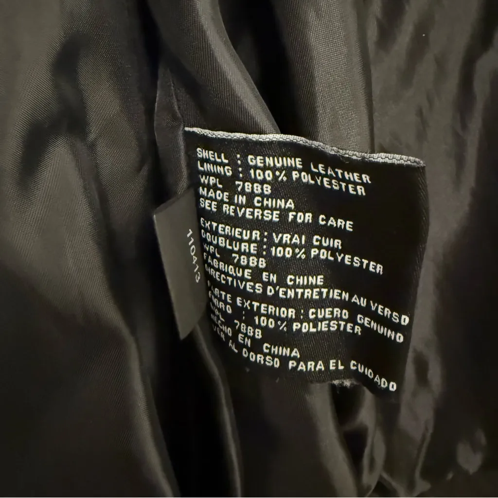 Like New MICHAEL Michael Kors Asymmetrical Motocycle Leather Jacket - Image 8