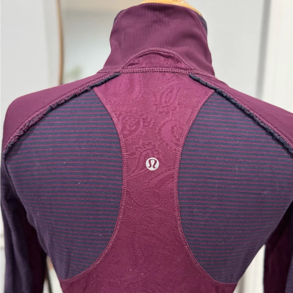Lululemon Star Runner Pullover Hyper Stripe Plum / Plum - Image 9
