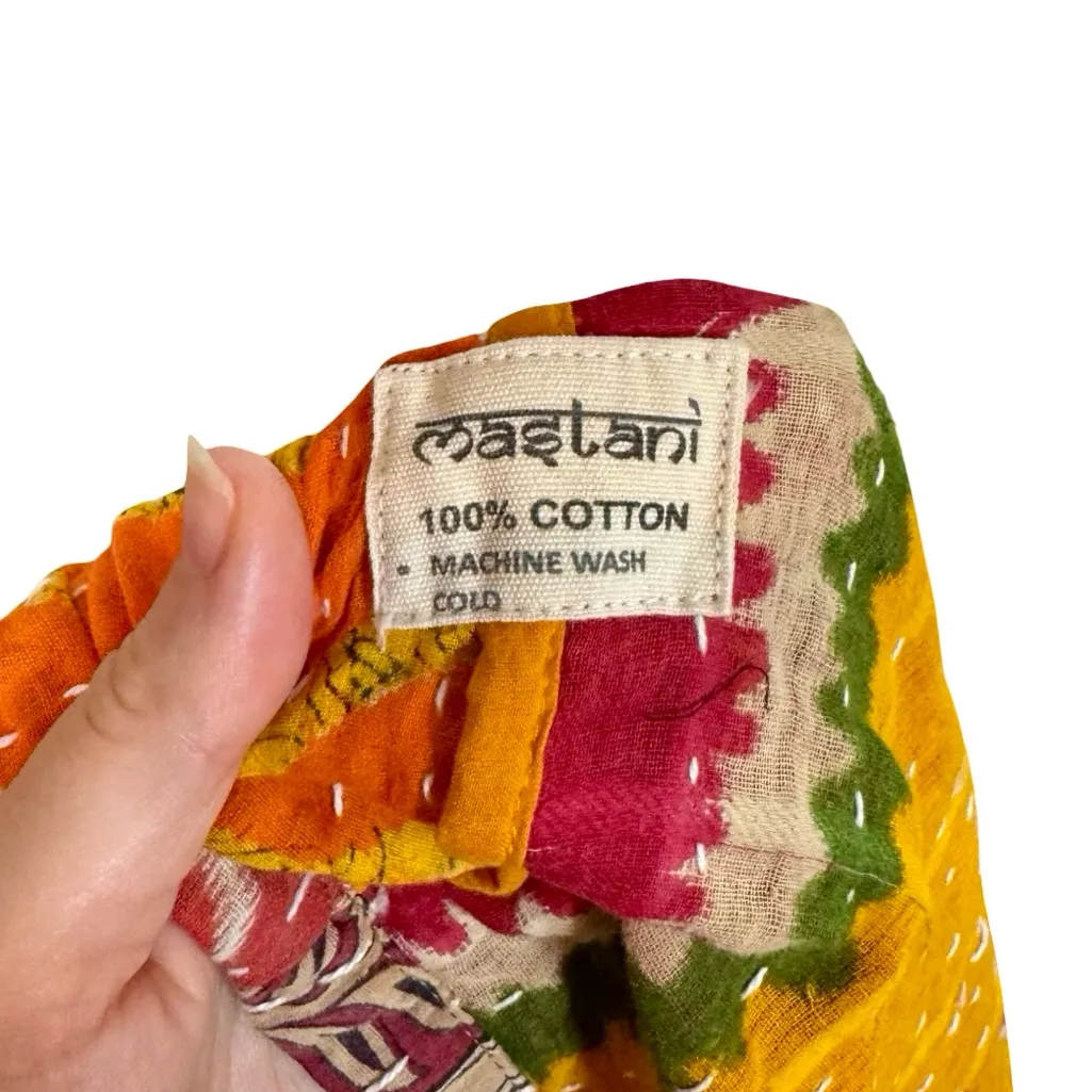 Handmade 5 Piece Bundle:  Kantha Midi Dresses, Maxi Skirt, Pants Patchwork Boho - Image 17