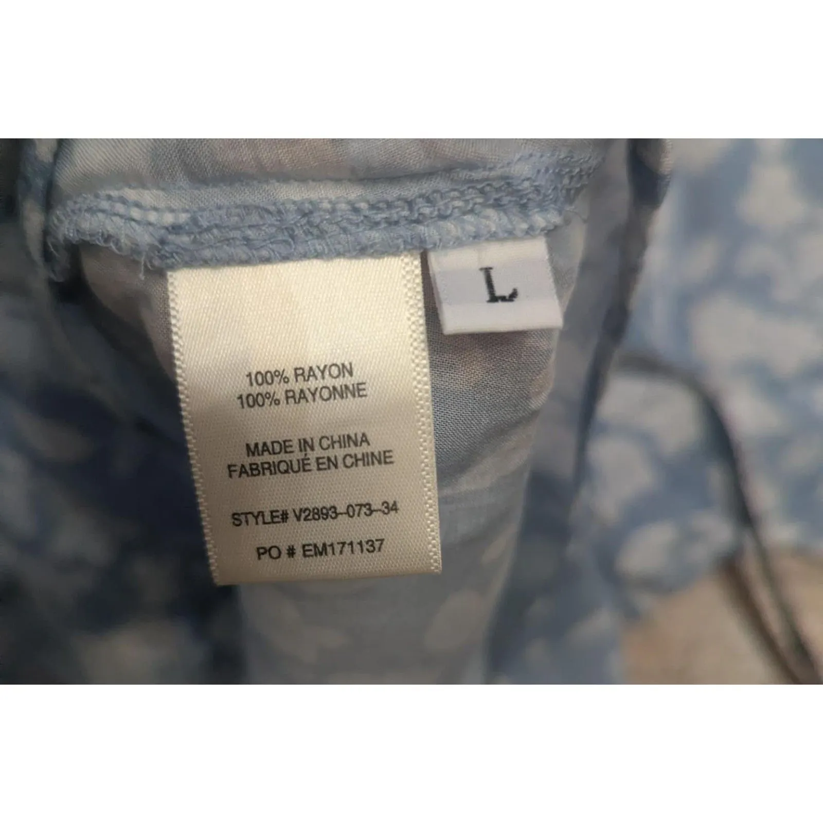 CHELSEA & VIOLET Ocean View Floral Button Down Blouse Large NWT - Image 4