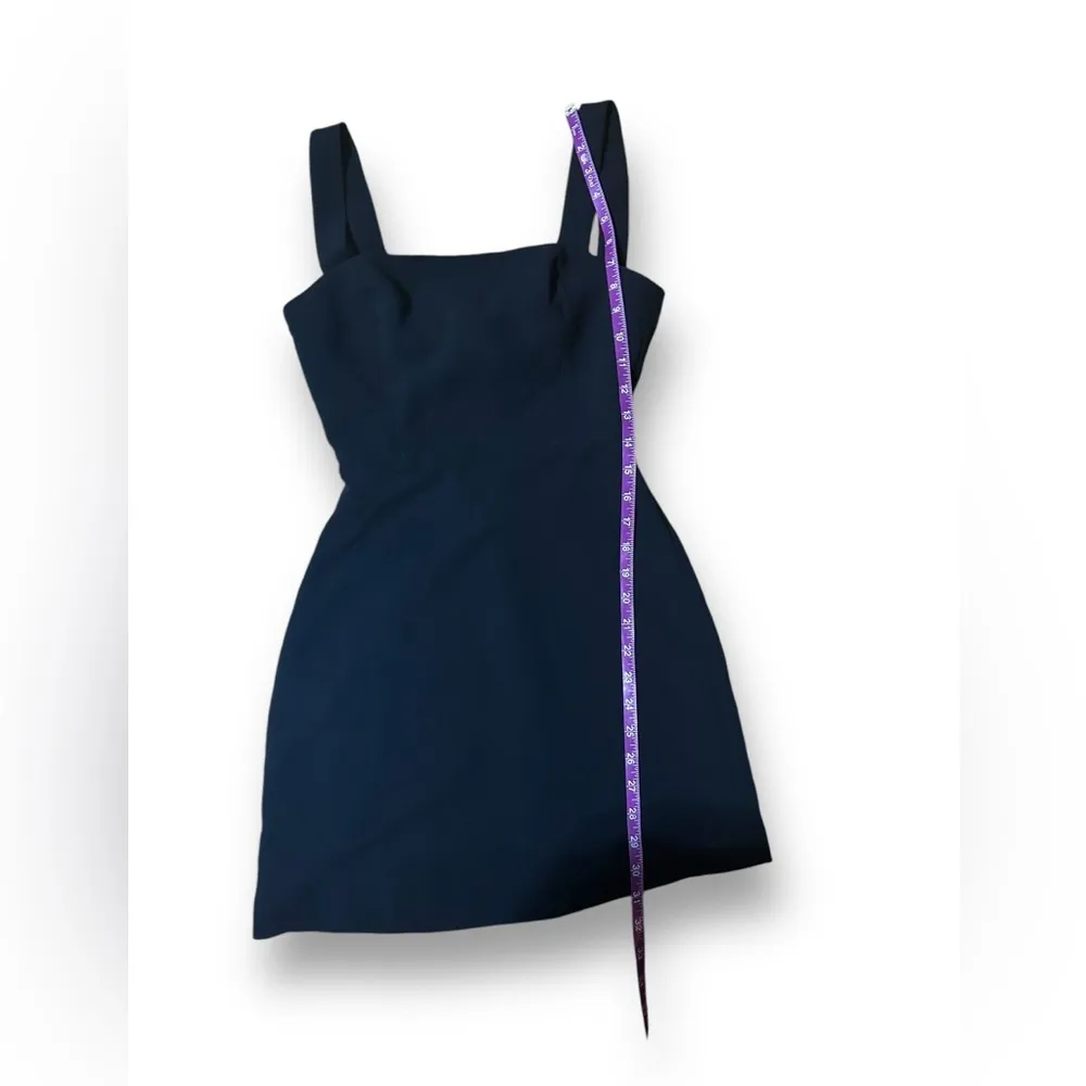 Aritzia Wilfred Aperature Black Tie Back Japanese Crepe Mini Dress 00 New - Image 9