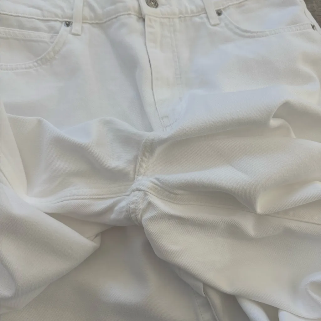 NWOT Women's We The Free Wide Leg White Denim Jeans Free People Stride Size 29 - Image 6