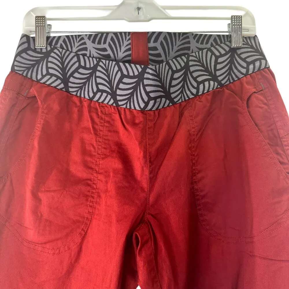 Ocun Women's Pantera Wine Syrah Organic Pants New with tags Size Large Red - Image 3