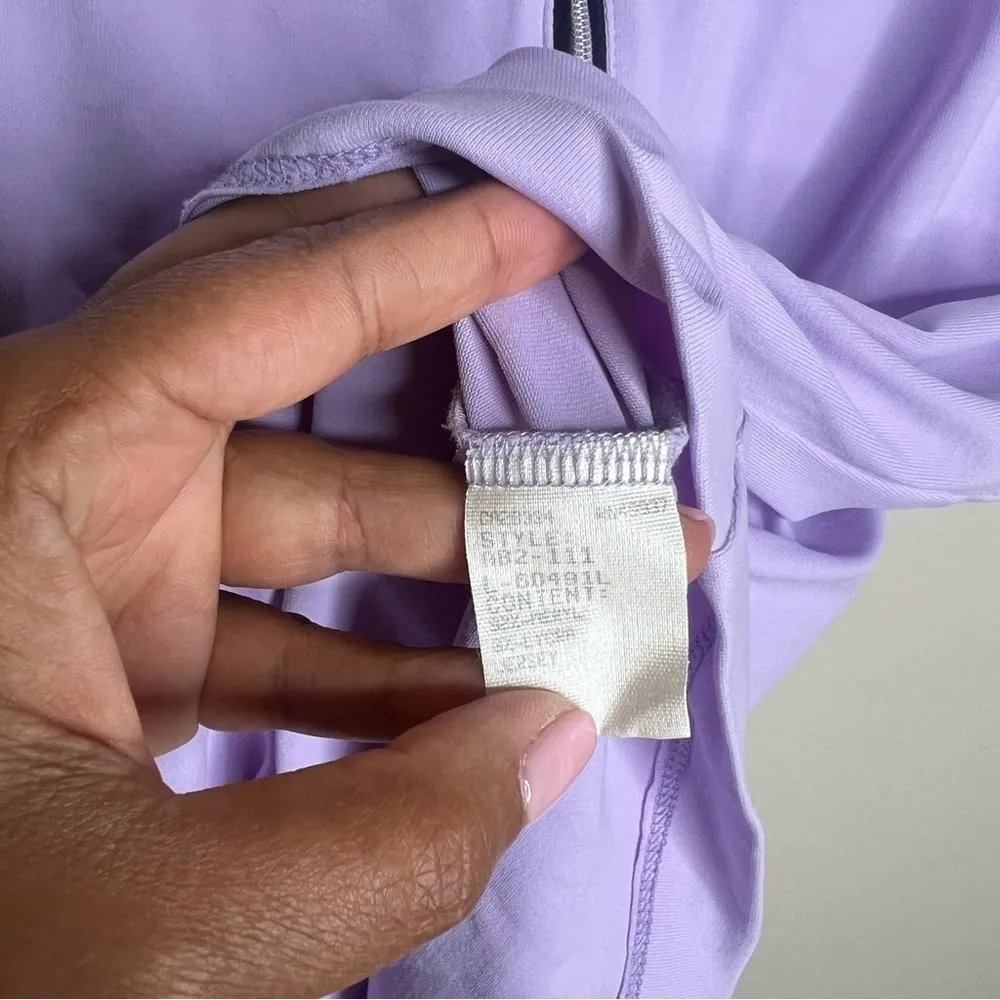 Tail Tech Quarter Zip Stretch Athletic Tank Top‎ Purple Size M - Image 3