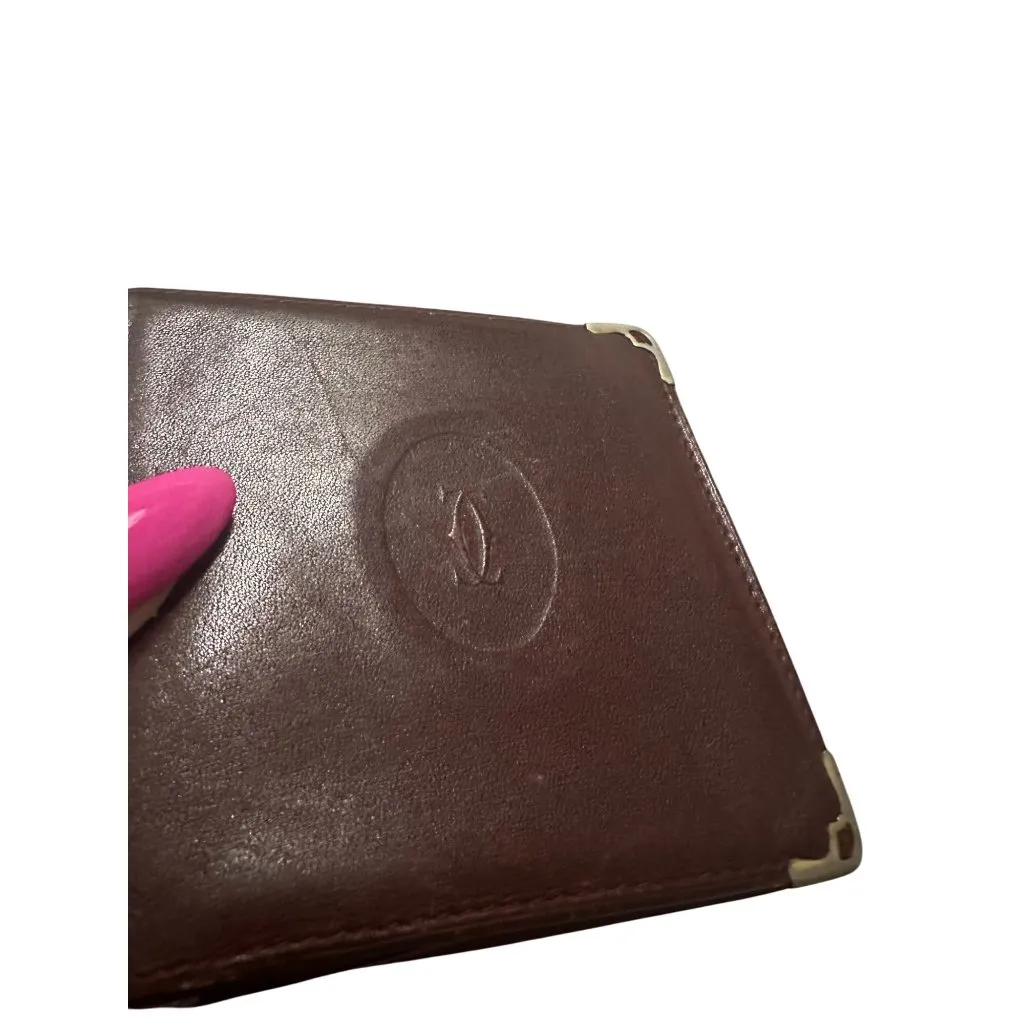 CARTIER Vintage Men’s Leather BiFold Wallet - Image 6