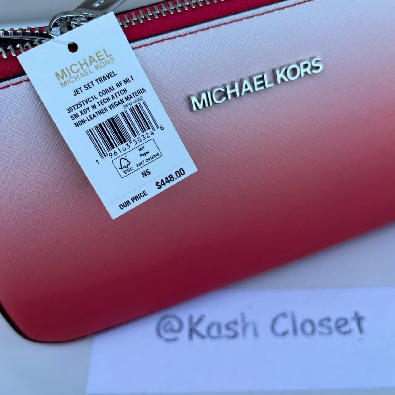 Michael Kors Coral Tech Attach Crossbody Bag - Image 8