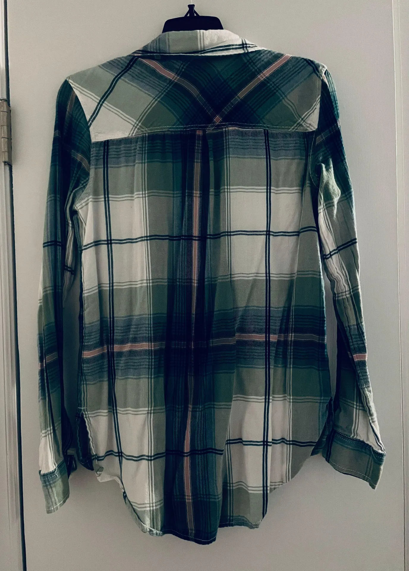 Mudd Green Plaid Shirt - Image 2