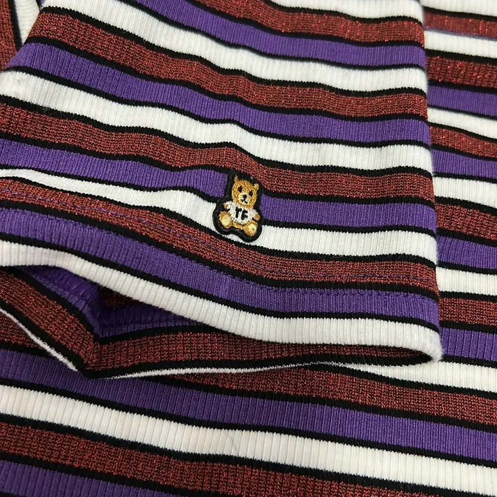 Teddy Fresh Need a Hug Striped Mock Neck Tee - Image 8