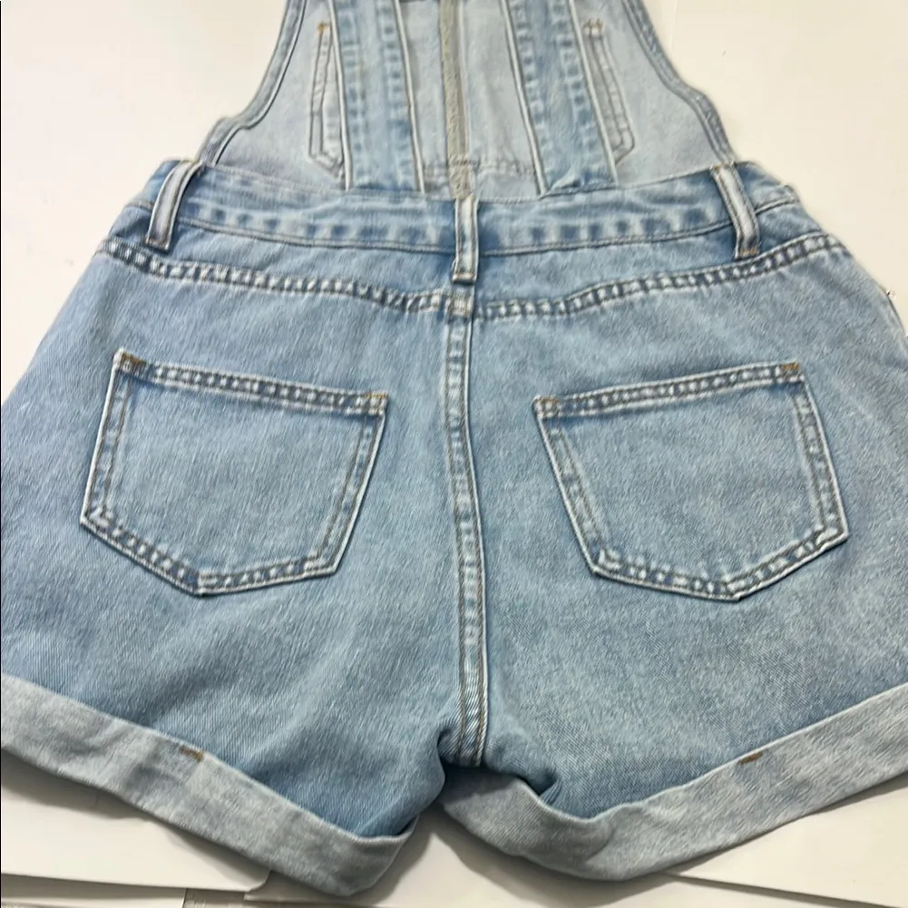 Light Blue Denim Overalls Size XS - Image 9