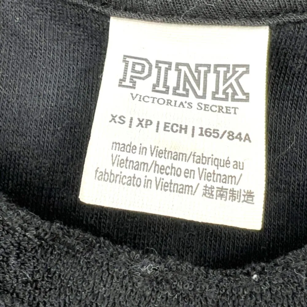 Victoria's Secret PINK | XS | Terry Rouched Sides Mini Dress Swim Coverup Black - Image 4