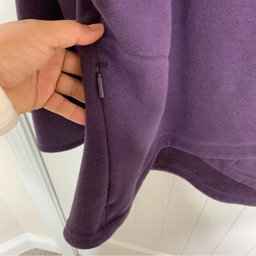 Athleta  purple cozy karma asym pullover jacket size large loungewear casual - Image 7