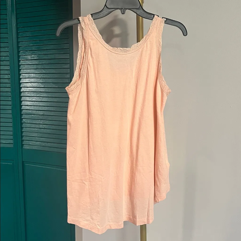 NEW WITH TAGS – THE GREAT. The Lace Slouch Sleep Tank | Dusty Rose | Size 3 Pink - Image 3
