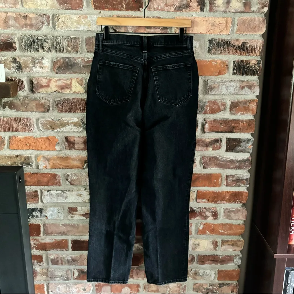 Abercrombie Black 90s Straight Curve Love High Rise Jeans, 29 - Image 5