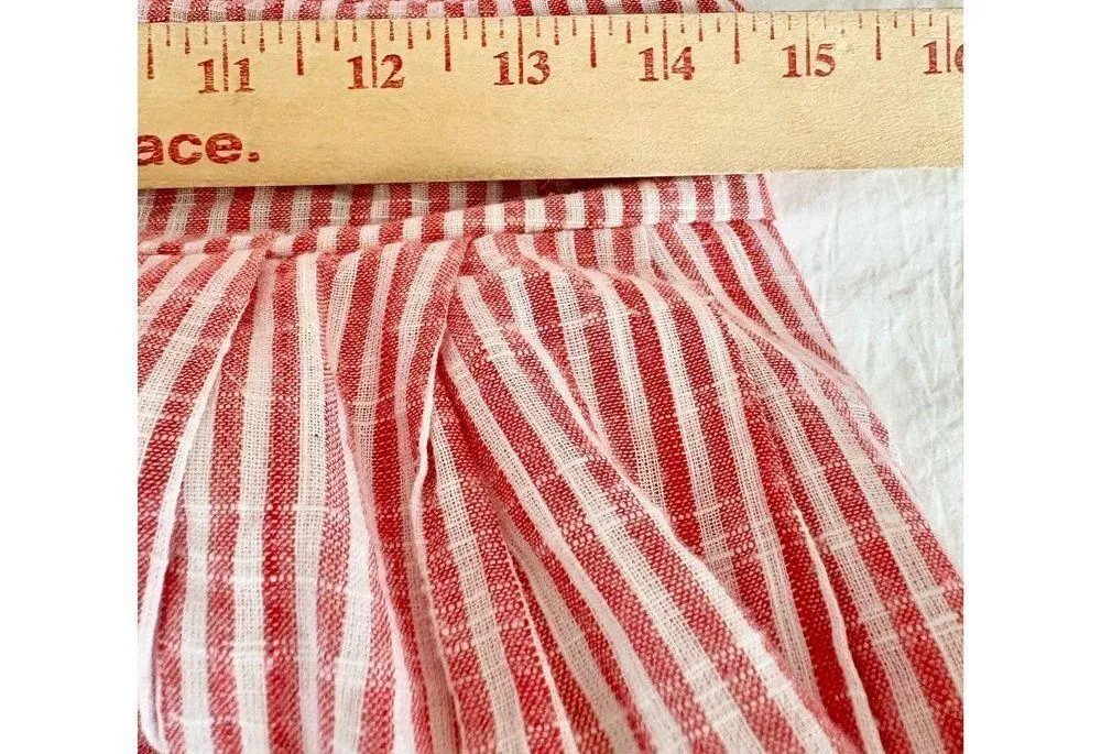 Free People  Heartlines Candy Stripe Mini‎ Dress Tassel Detail - Image 6