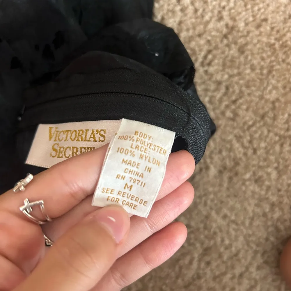 Vintage 90s Victoria Secret Black Satin Bodysuit - Image 5
