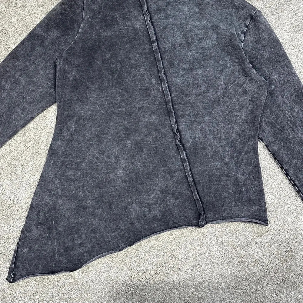 NWT BlackMilk Raider Acid Sweatshirt Top Asymmetrical Longsleeve Raw Hem Size S - Image 10