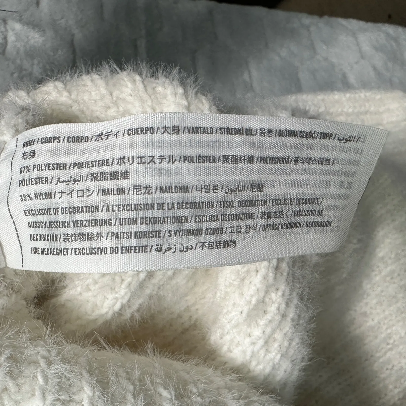 Abercrombie & Fitch‎ Soft A&F Collection Cream Ribbed Knit Turtleneck Sweater XS - Image 6