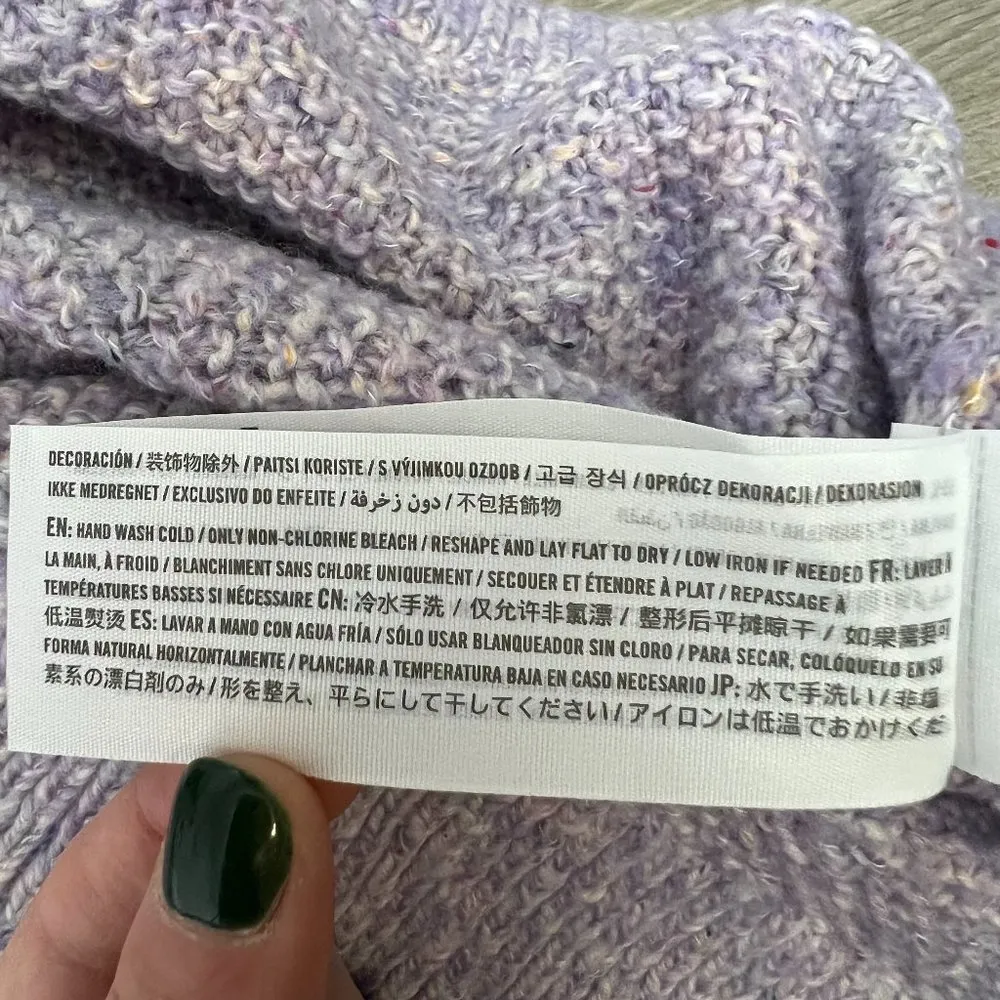 Abercrombie & Fitch Knit Mockneck Rollneck Button Back Longline Sweater - Image 11