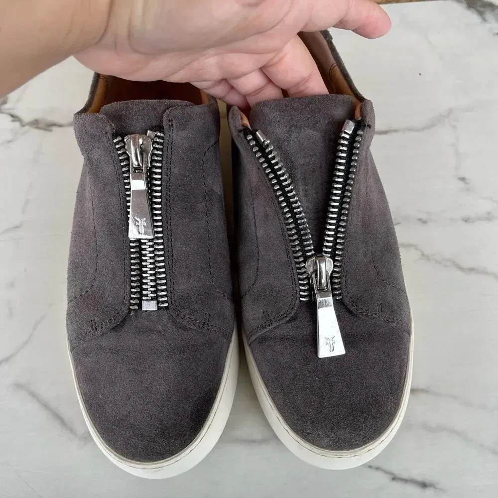 Frye Women's Lena Zip Low Sneaker size 10 - Image 7