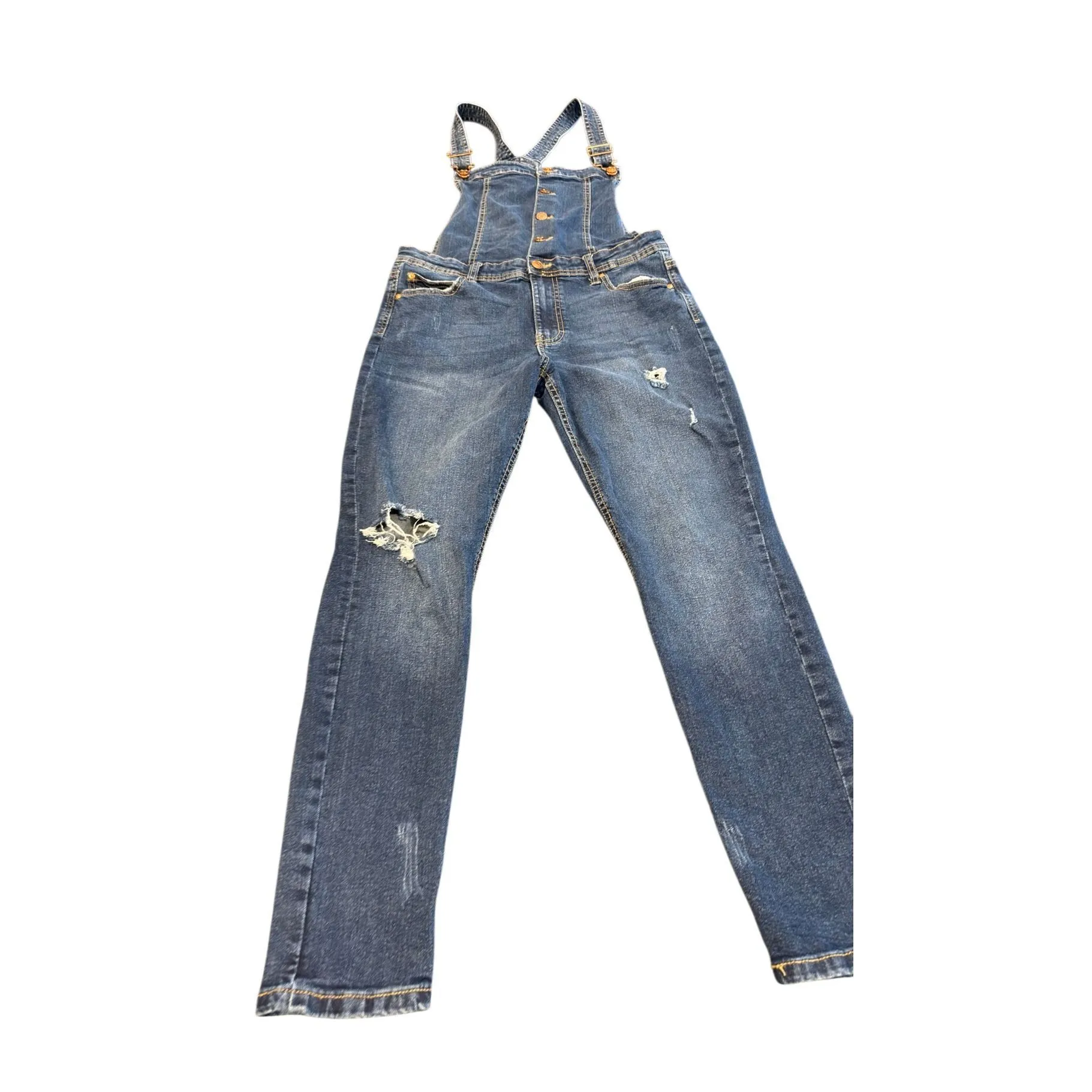 Celebrity Pink Ripped Denim Overall size L - Image 6