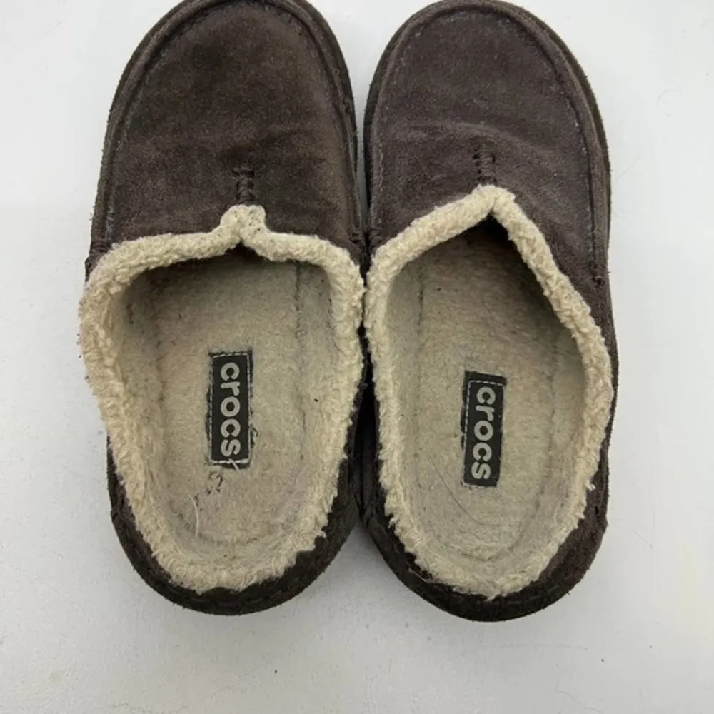 Crocs Unisex Crocassin Espresso Clog Slippers Brown Moc Toe Leather M 5 W 7 - Image 4