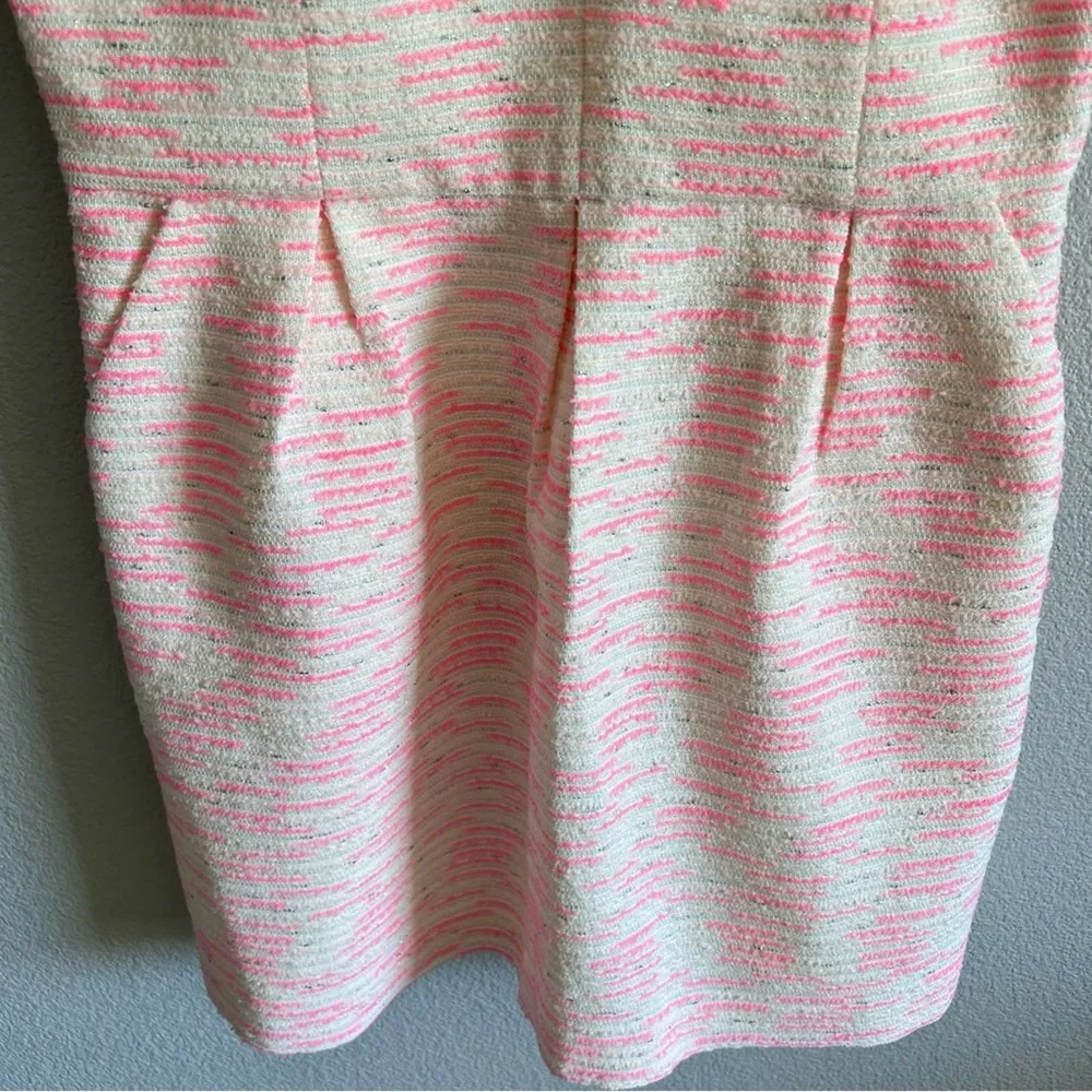 Moulinette Soeurs Pasteque Tweed Strapless Dress - Image 4