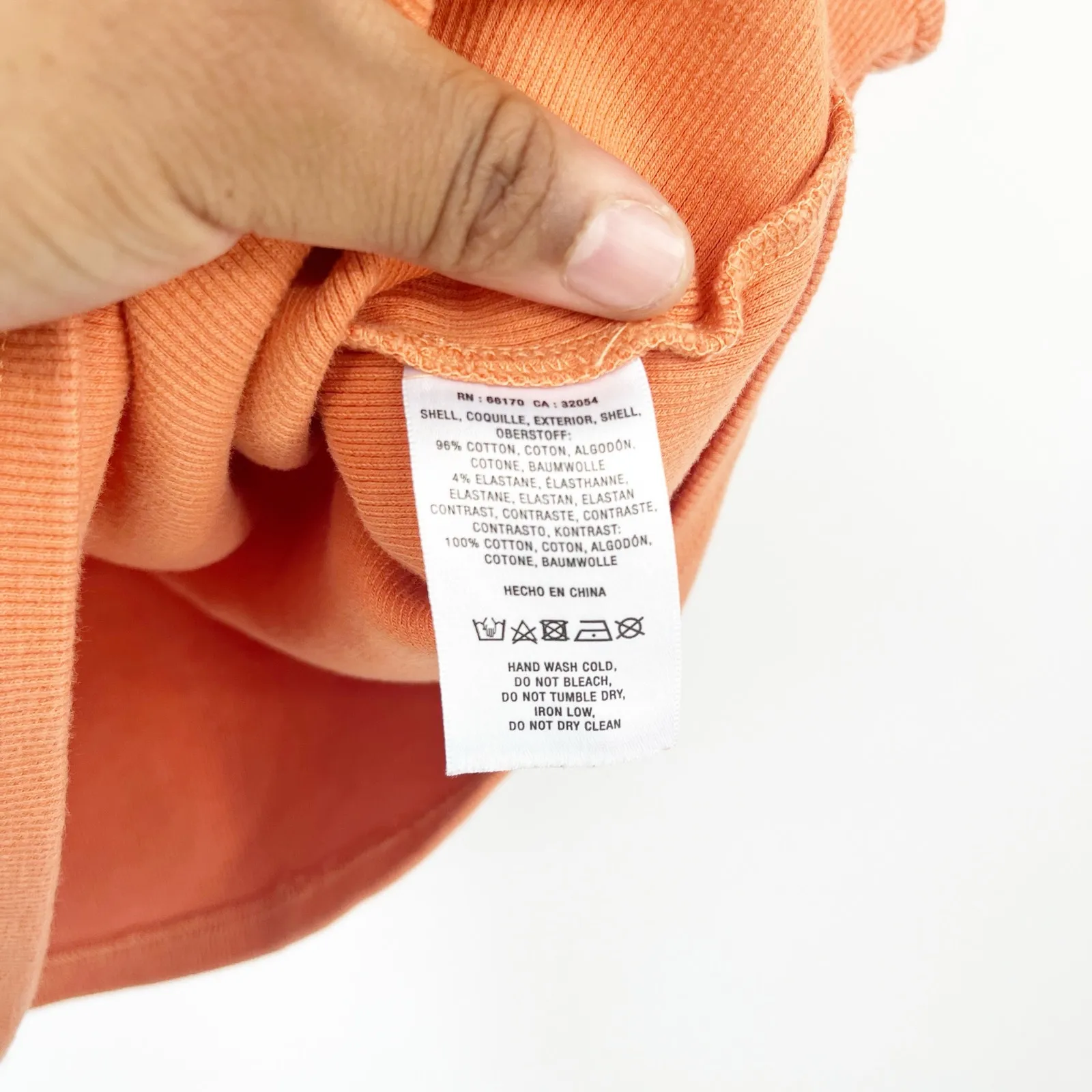 Anthropologie Womens Ribbed Woven Ruffled‎ Statement Sleeve Top Size S Coral - Image 5