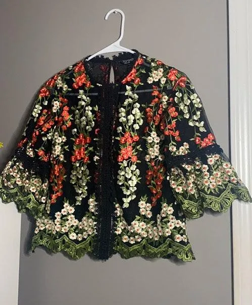 Topshop WORN ONCE - Lace Top  - Image 2