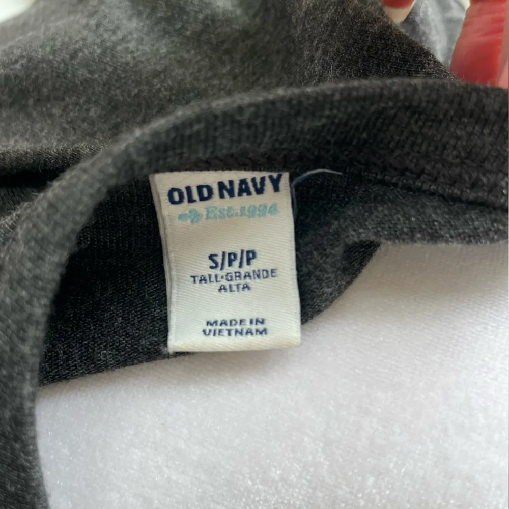 Old Navy Dark Charcoal Gray Relaxed Fit Scoop Neck Tee Dress Size Small Tall - Image 9