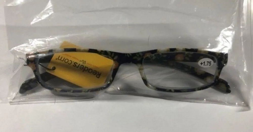 Readers.com The Buttercup +1.75 Navy Blue Floral Reading Glasses - Image 7