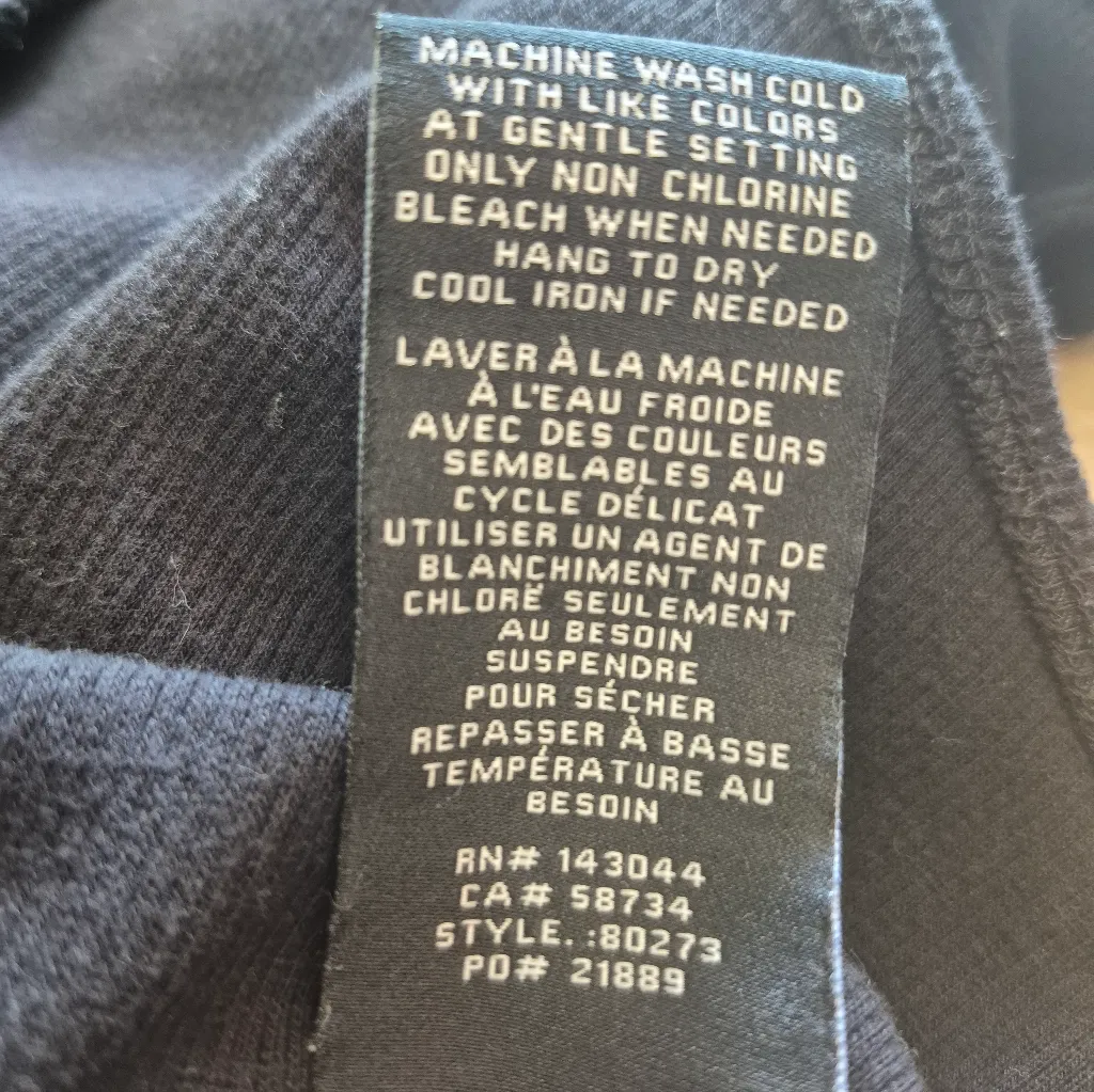 7 For All Mankind Black Long Sleeve Black Bodysuit Medium - Image 8