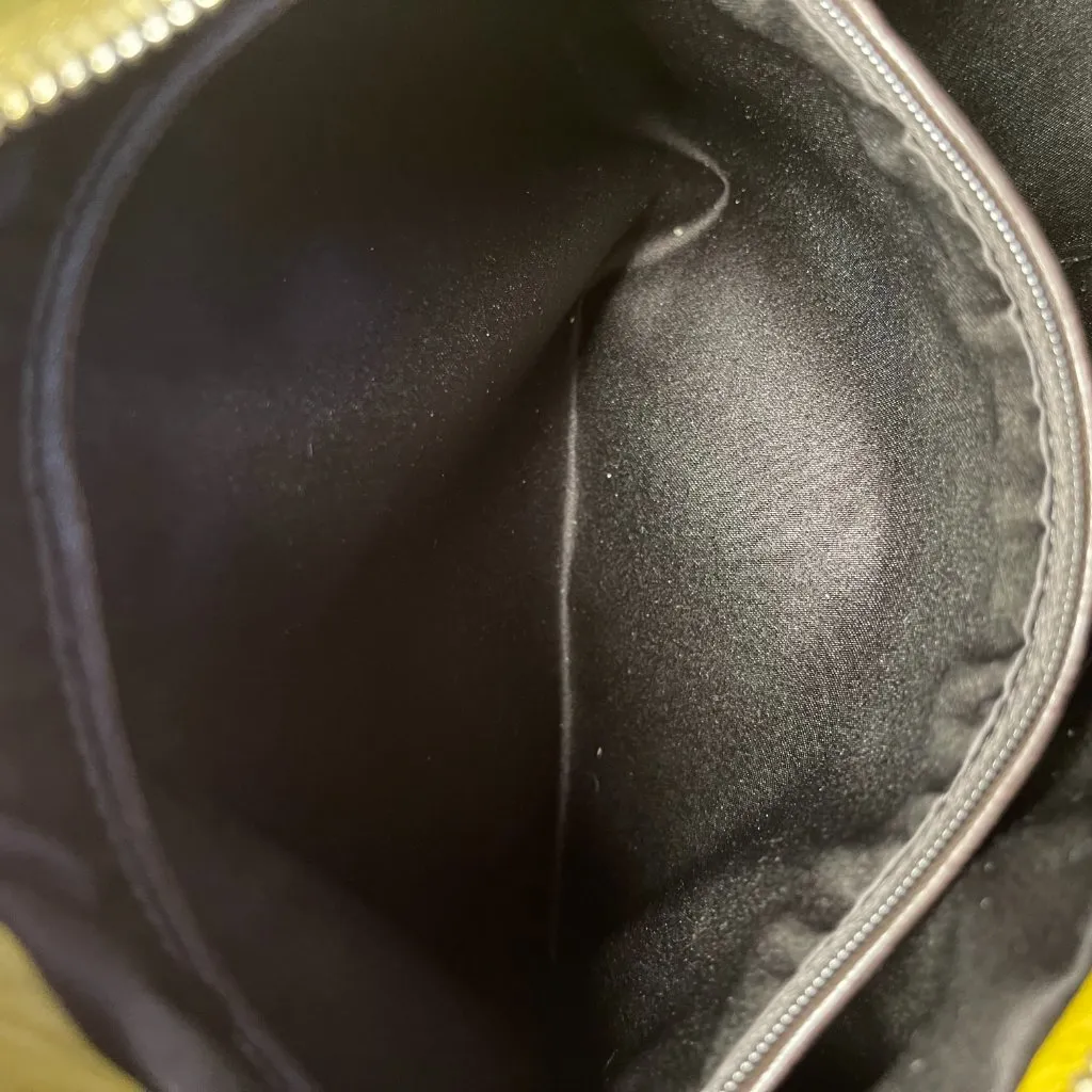 Yves Saint Laurent Rive Gauche Yellow/Green Leather Mombasa Shoulder BagPreowned - Image 10