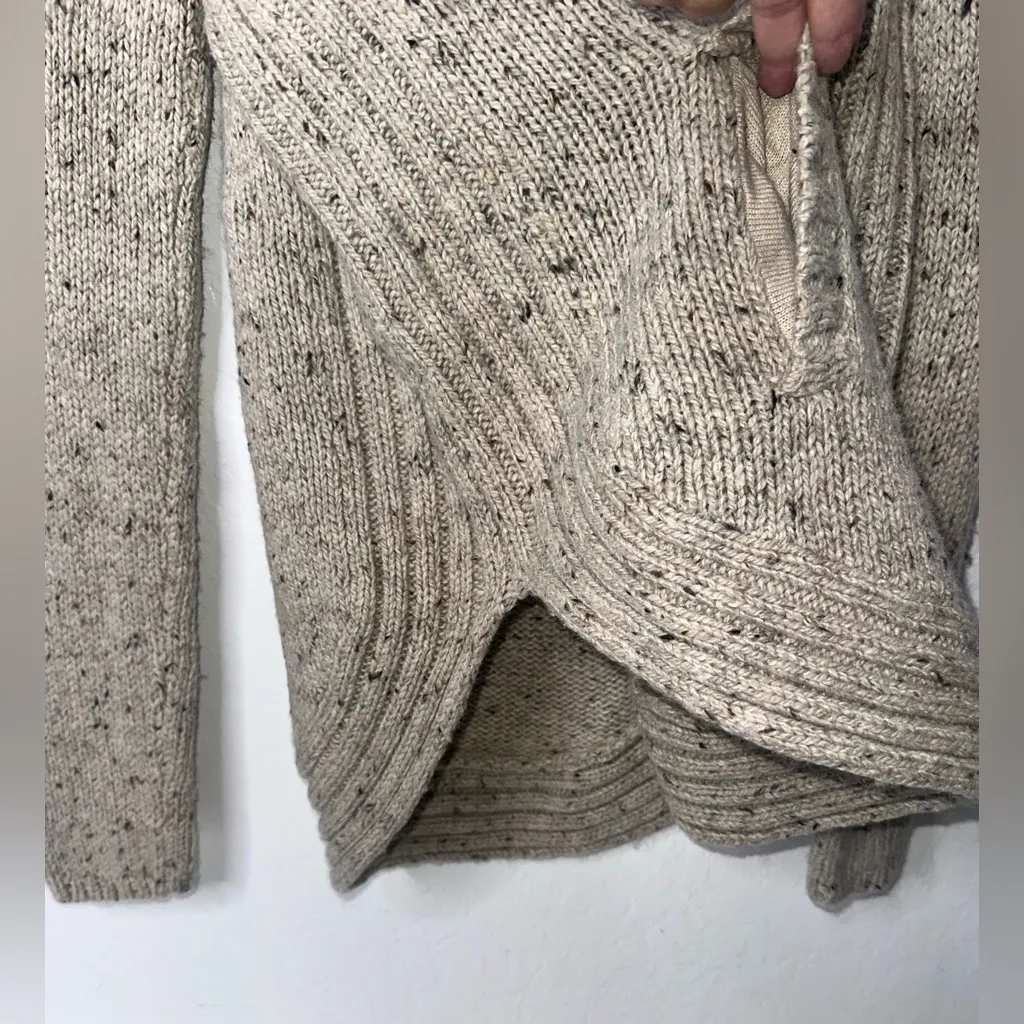 Cynthia Rowley Turtleneck Womens Size L Tan Long Sleeve Sweater Wool Blend Thick - Image 15