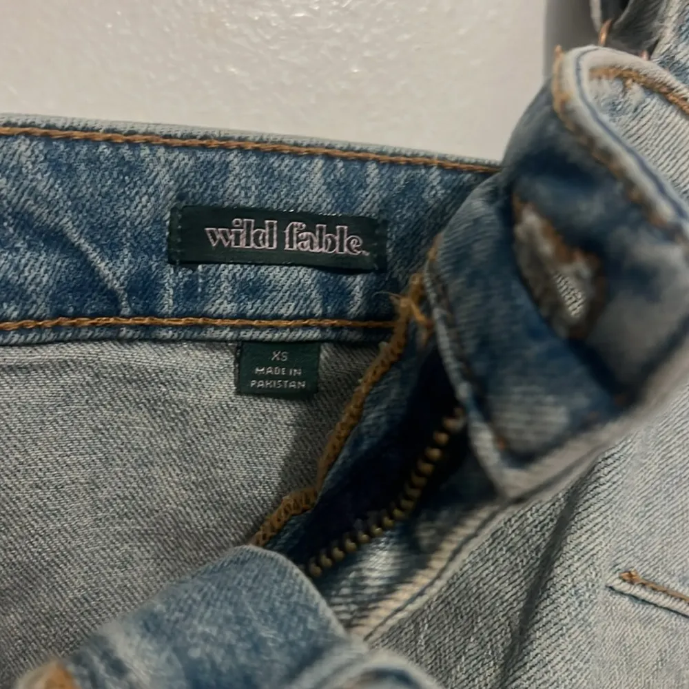 XS - Stylish Denim Bustier Top Y2K Crop Tank Top Distressed RARE - Image 13