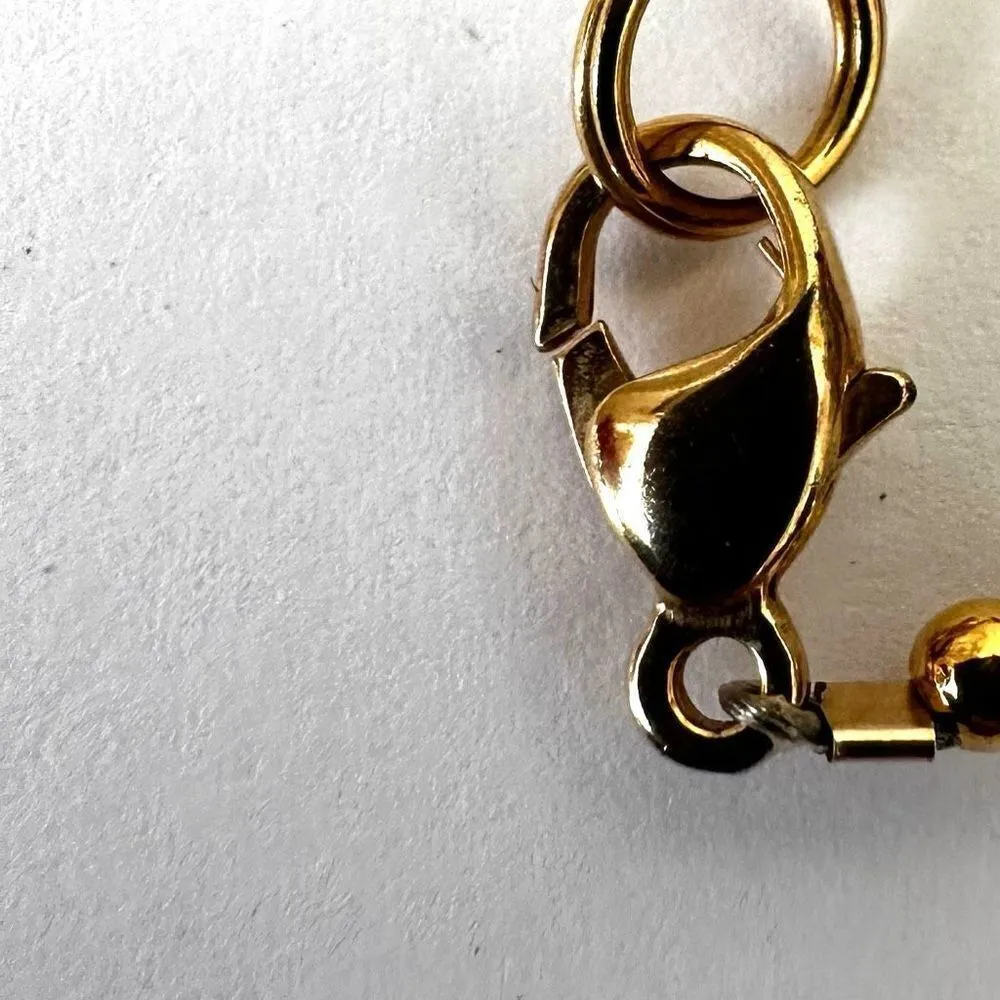 Lee Sands vintage mother of pearl lion pendant necklace Brown - Image 7