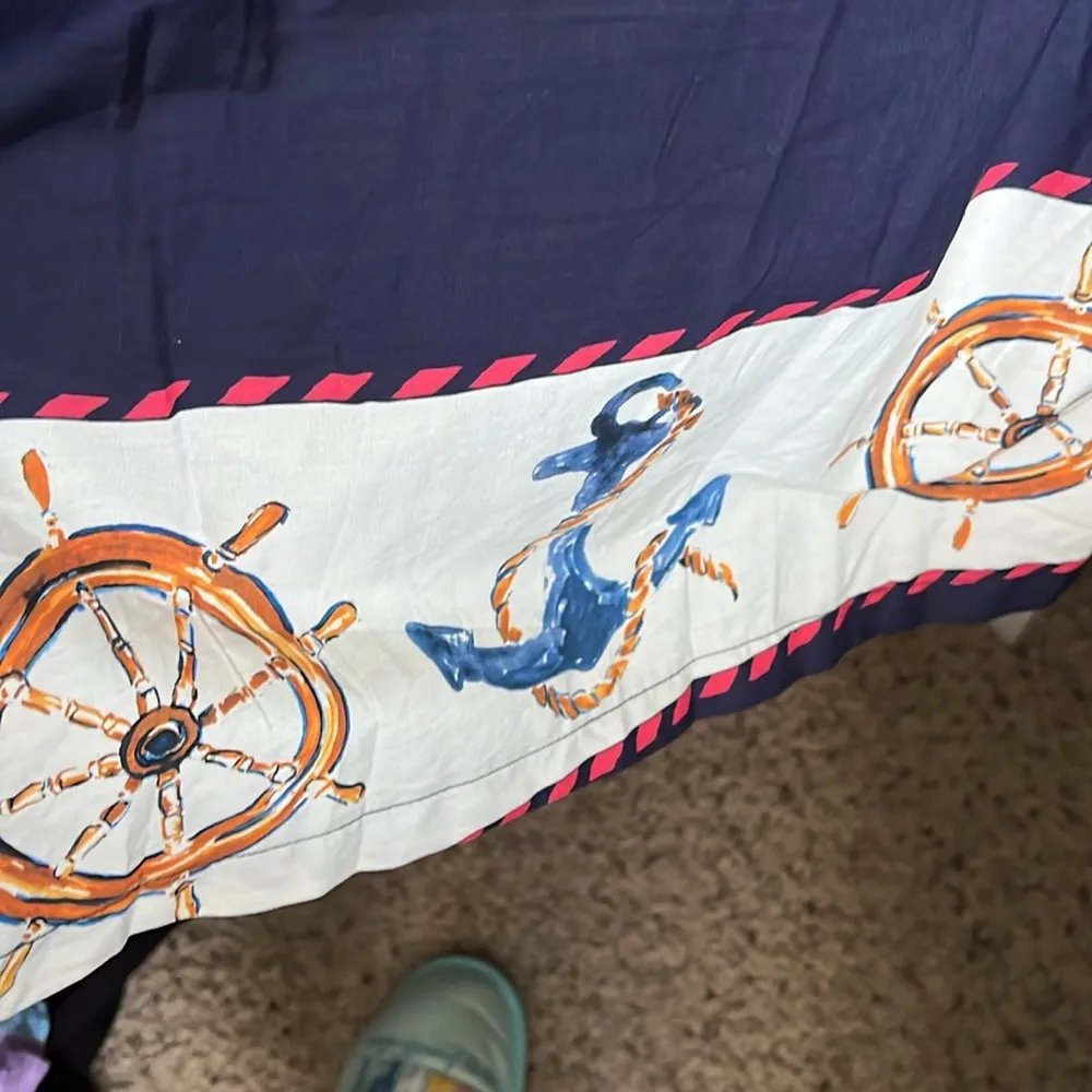 ModCloth anchors away twofer dress nautical sailor print retro dress size small - Image 7