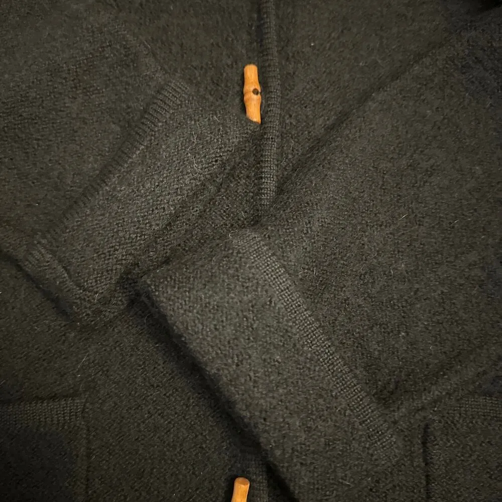 Vintage Karen Scott cardigan 100% Wool Wooden Toggle made Australia size large - Image 9