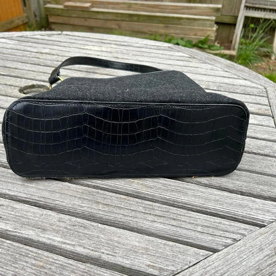 Vintage y2k Appliqued Shoulder Bag, brand‎ new Whimsy Black - Image 6