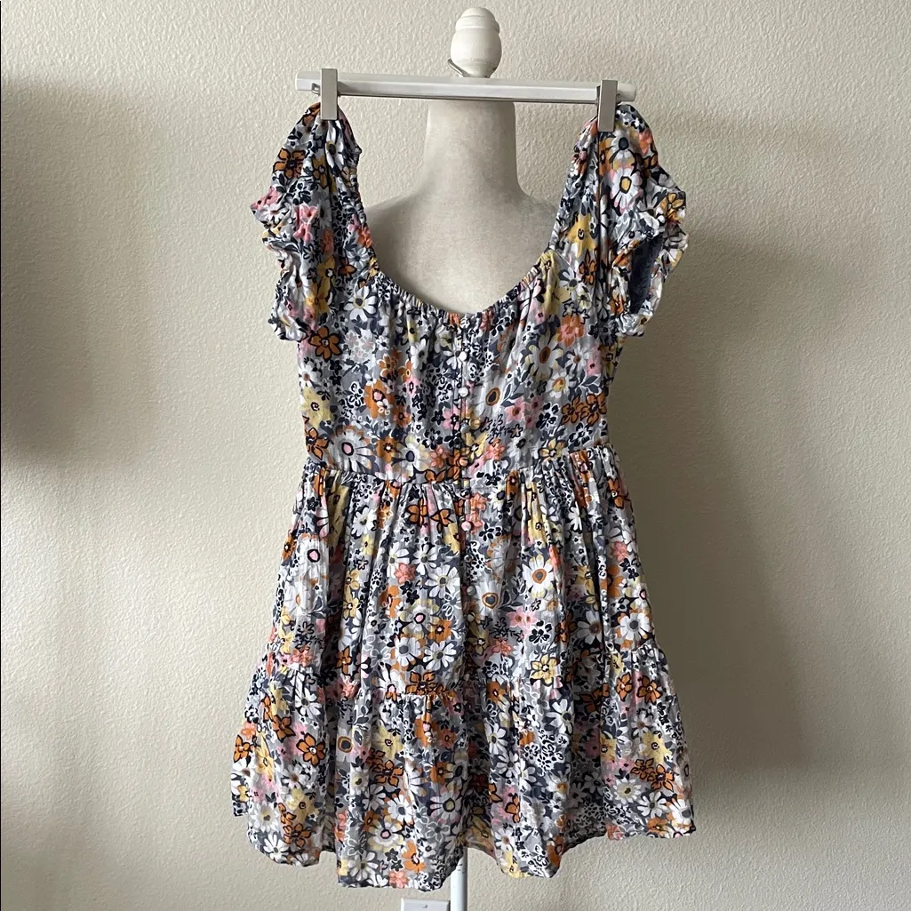 American Eagle - Floral‎ Button-Front Mini Dress - Image 4