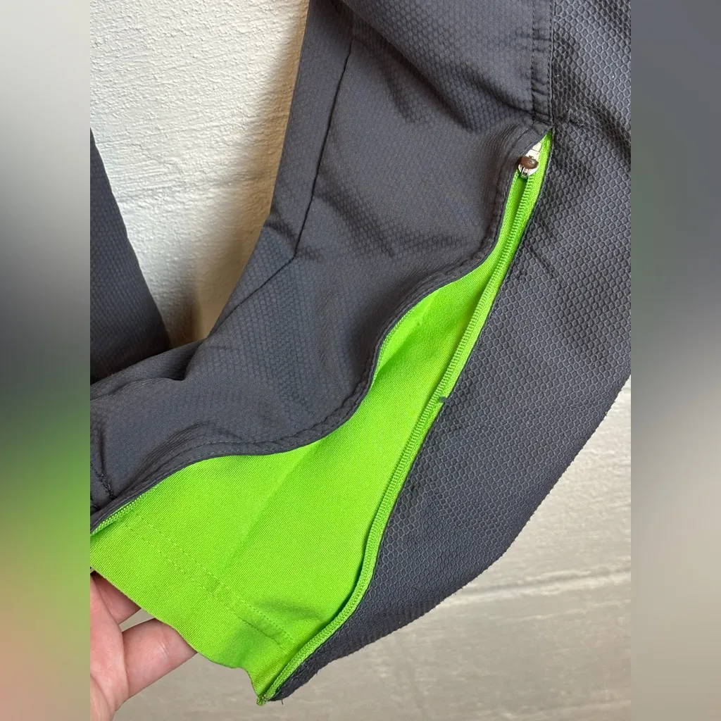 Vintage Nike Fit Dry Streetwear Sporty Grey & Lime Green Athletic Pants Medium - Image 11